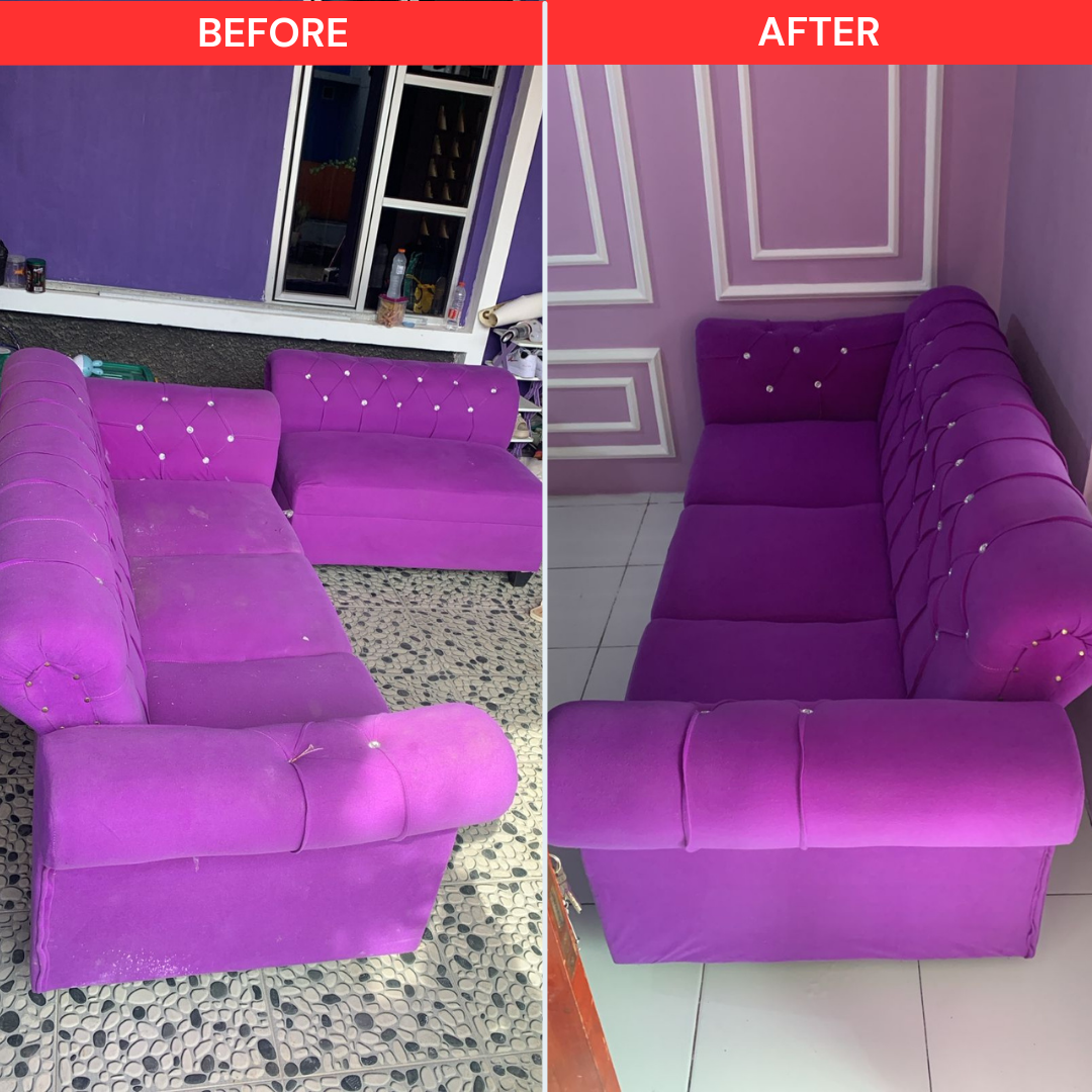BEFORE AFTER SOFA